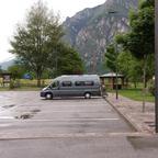 Zufällig in Italien gefunden: ein toller Übernachtungsplatz am Fluß Chiese an der SS 237 bei Darzo. (Lago d'Idro.)