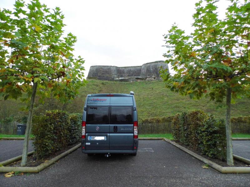 Stellplatz an der Zitadelle von Bitche/Bitsch, Oktober 2014