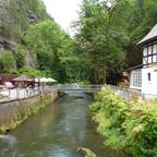 Ende des Weges durch die "wilde Klamm" und die "Edmundsklamm"