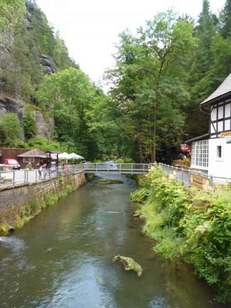 Ende des Weges durch die "wilde Klamm" und die "Edmundsklamm"