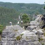 Fernsicht von Bastei-Aussichtspunkt